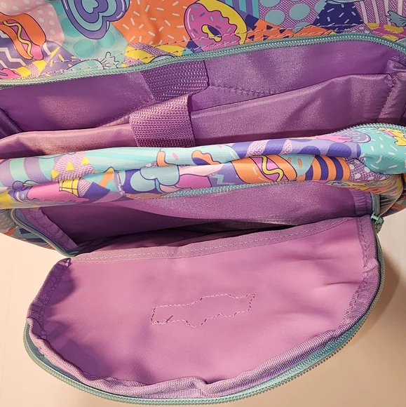 Smiggle Big Girls' Bag Backpack Lilac - Candy Donuts